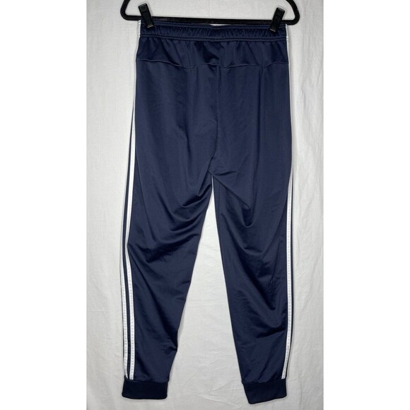 Adidas Essentials Men's Warm Up Tapered 3 Stripes Jogger Pants Navy Blue Sz M - Picture 9 of 10